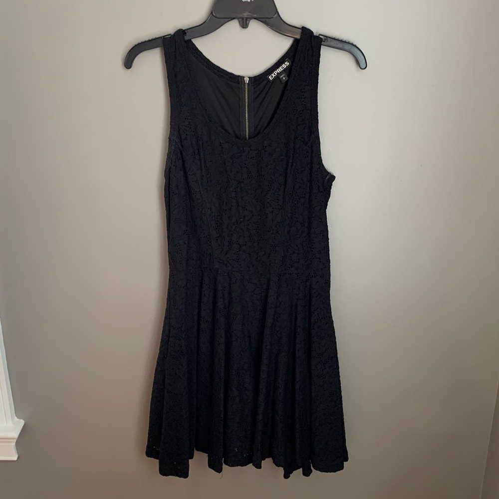 Express black lace dress